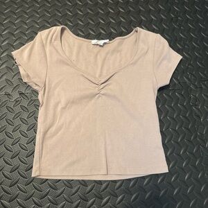 Elegant Mauve Crop Top